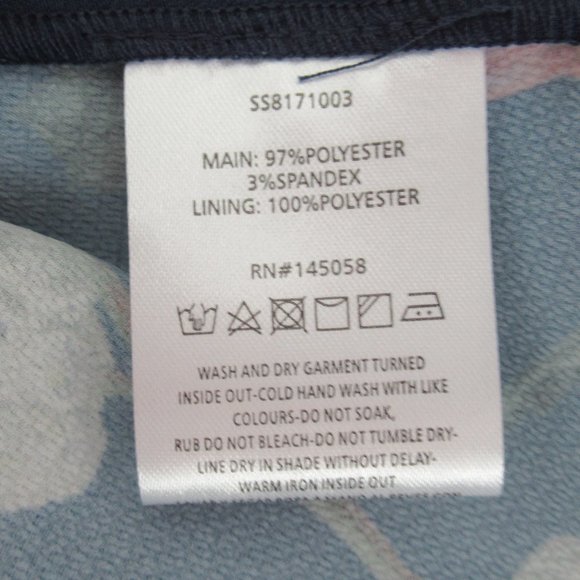 STYLESTALKER Womens Floral Print Romper Size S blue multicolor Lined Back Zip - Picture 12 of 12